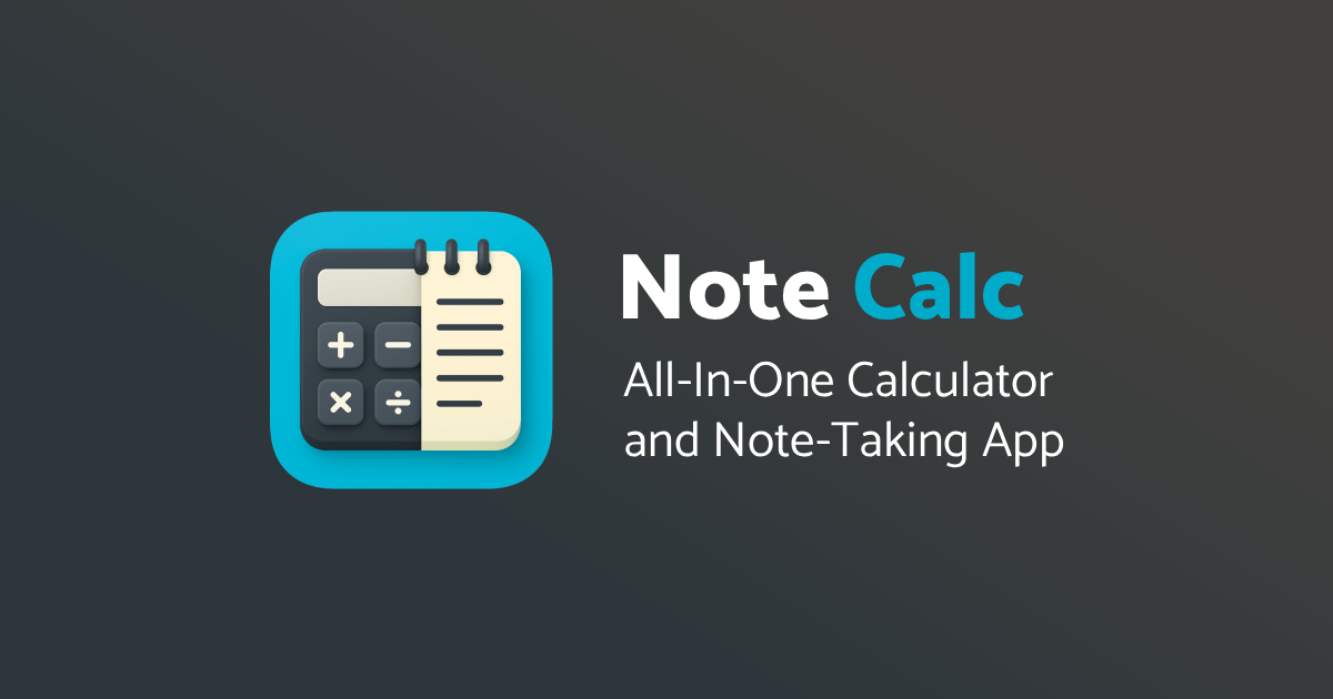 Note Calc — All-In-One Calculator and Note-Taking App